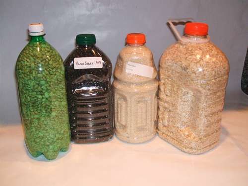 Using twoliter plastic bottles for longterm food storage