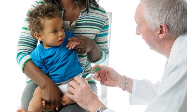 African-American-Infant-Mother-Doctor-Vaccine